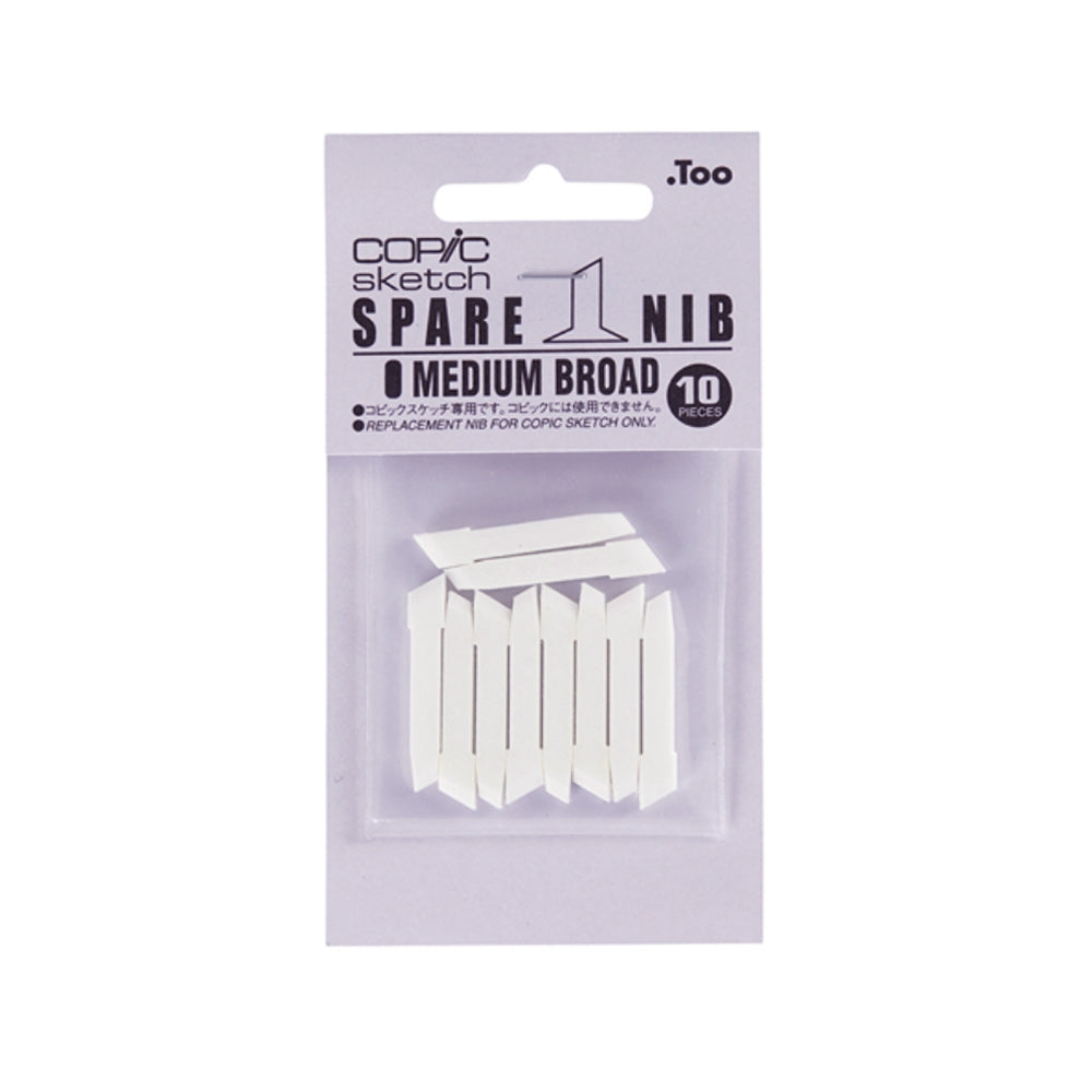 Copic Medium Broad Nibs for Sketch/Ciao Pack of 10