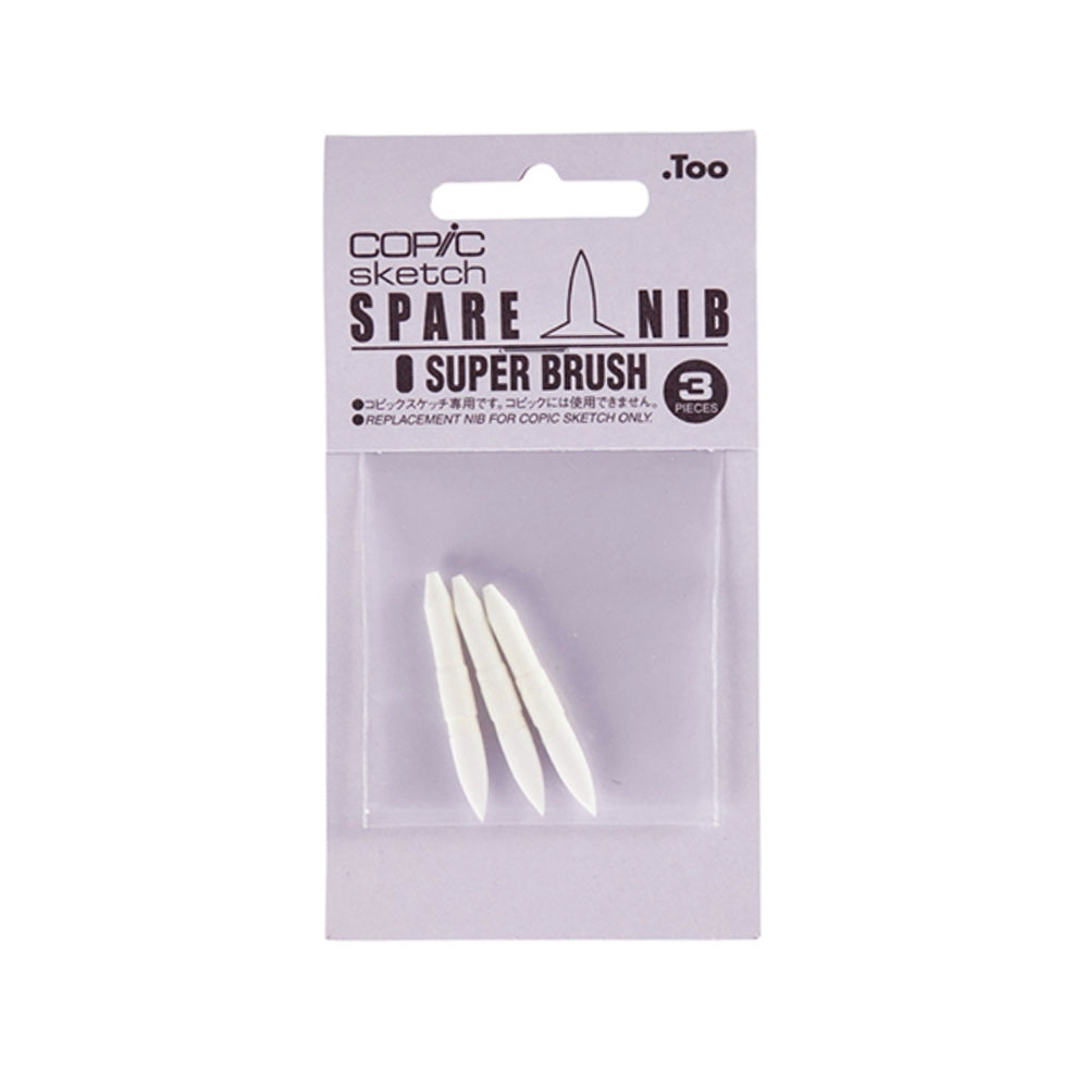 Copic Super Brush Nibs for Sketch/Ciao Pack of 3