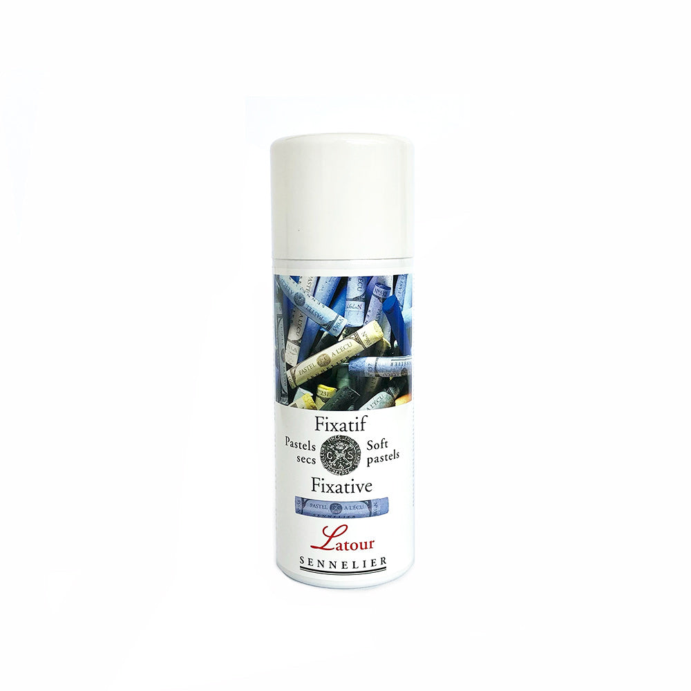 Sennelier Latour Soft Pastel Fixative Spray 400mL - For use with soft pastels specifically. Non-Yellowing and colour preserving.