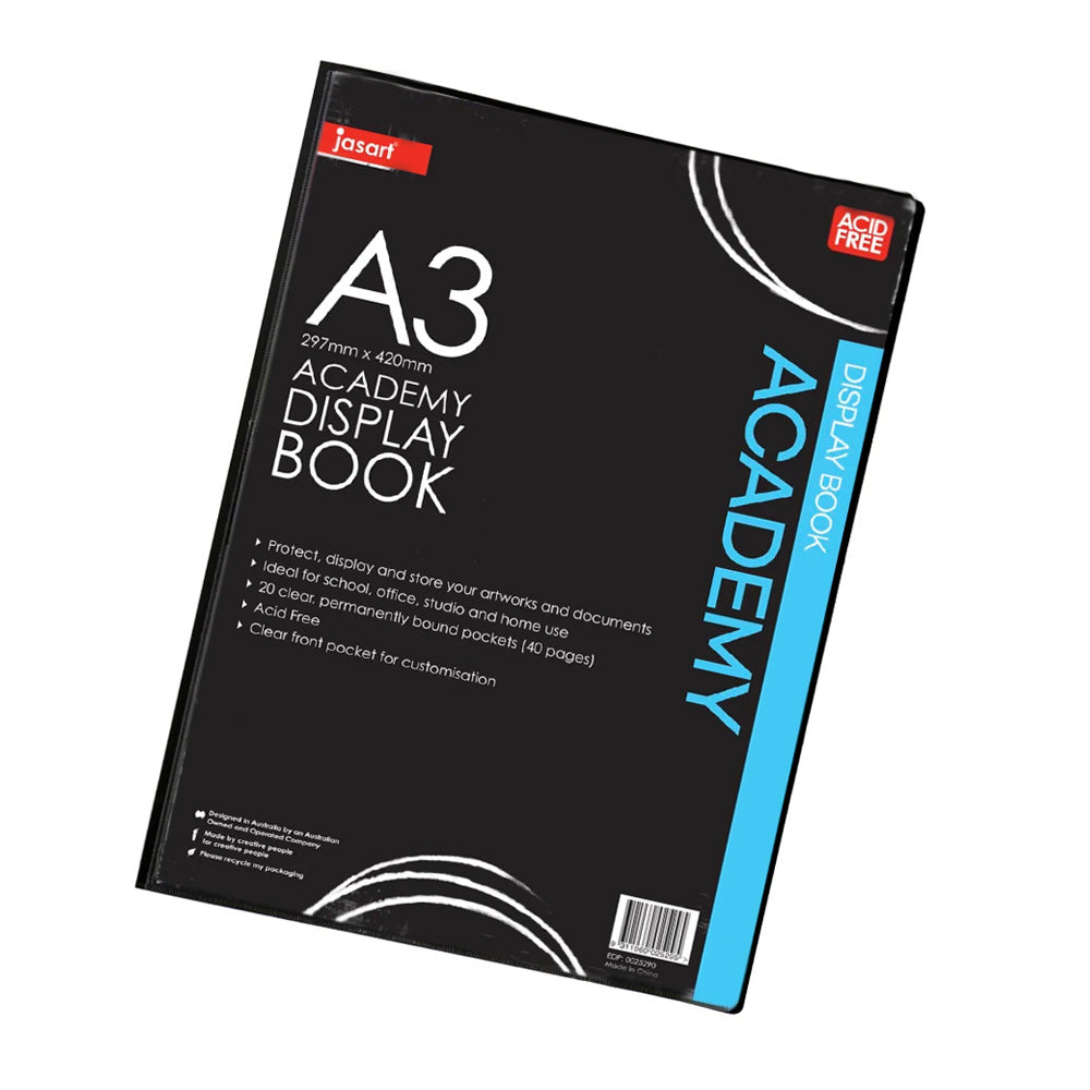 Jasart Academy Fixed Sleeve Display Book A3 Melbourne Artists' Supplies