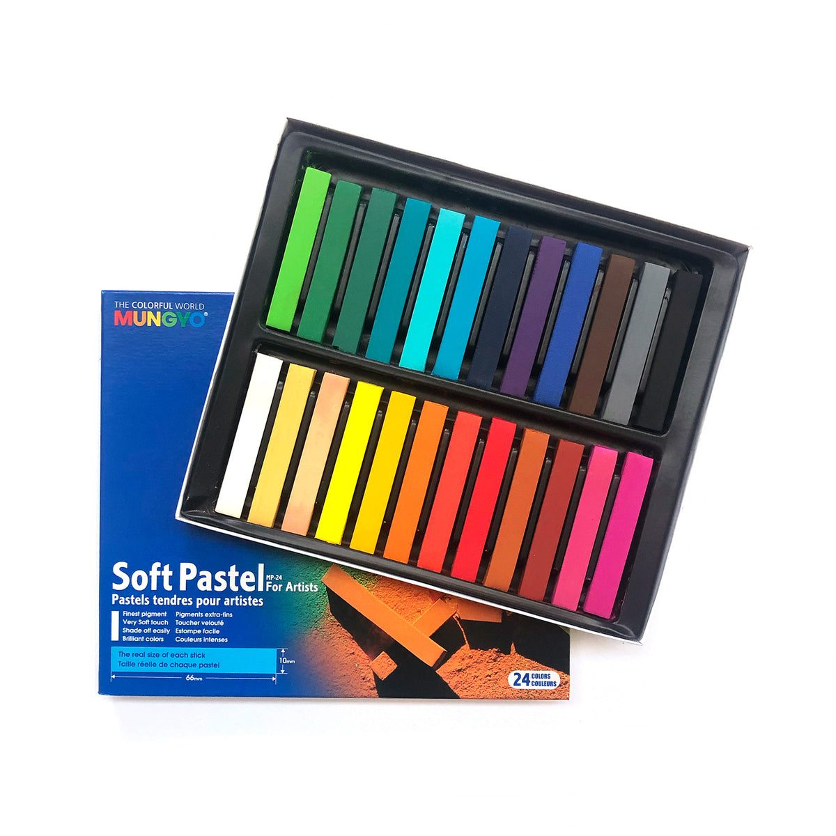 Mungyo Square Soft Pastels Set of 24 Melbourne Artists' Supplies