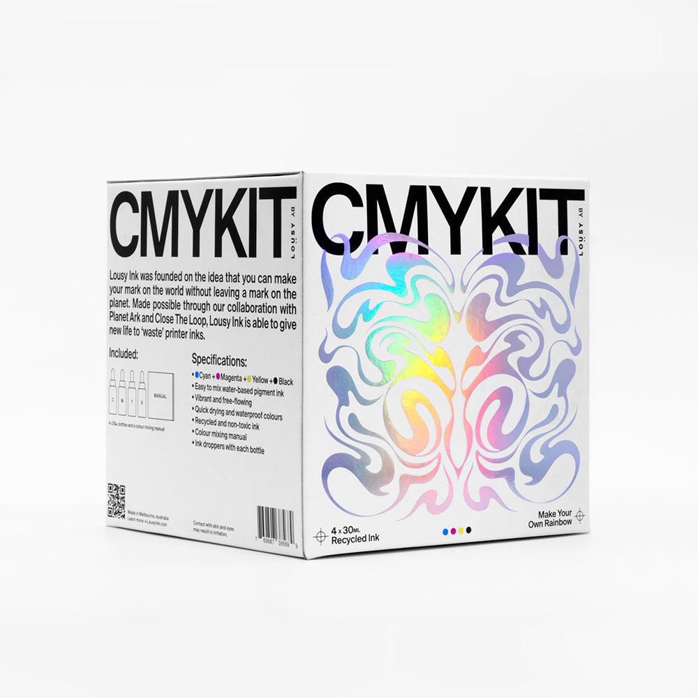 Lousy Ink CMYKIT Set of 4 Inks Make your own Rainbow