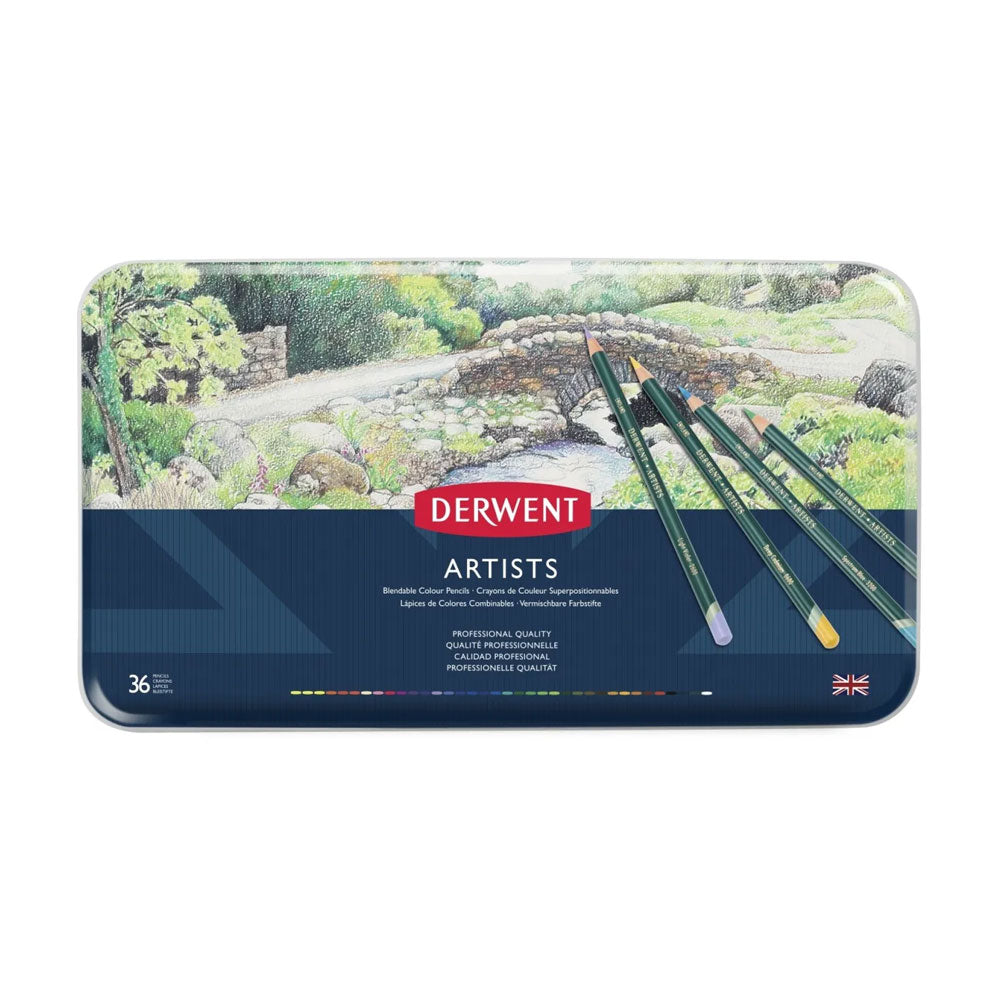 Derwent Artists Pencils Set of 36 Tin