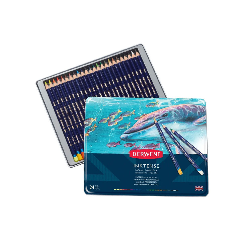 Derwent Inktense Pencils Tin Set of 24