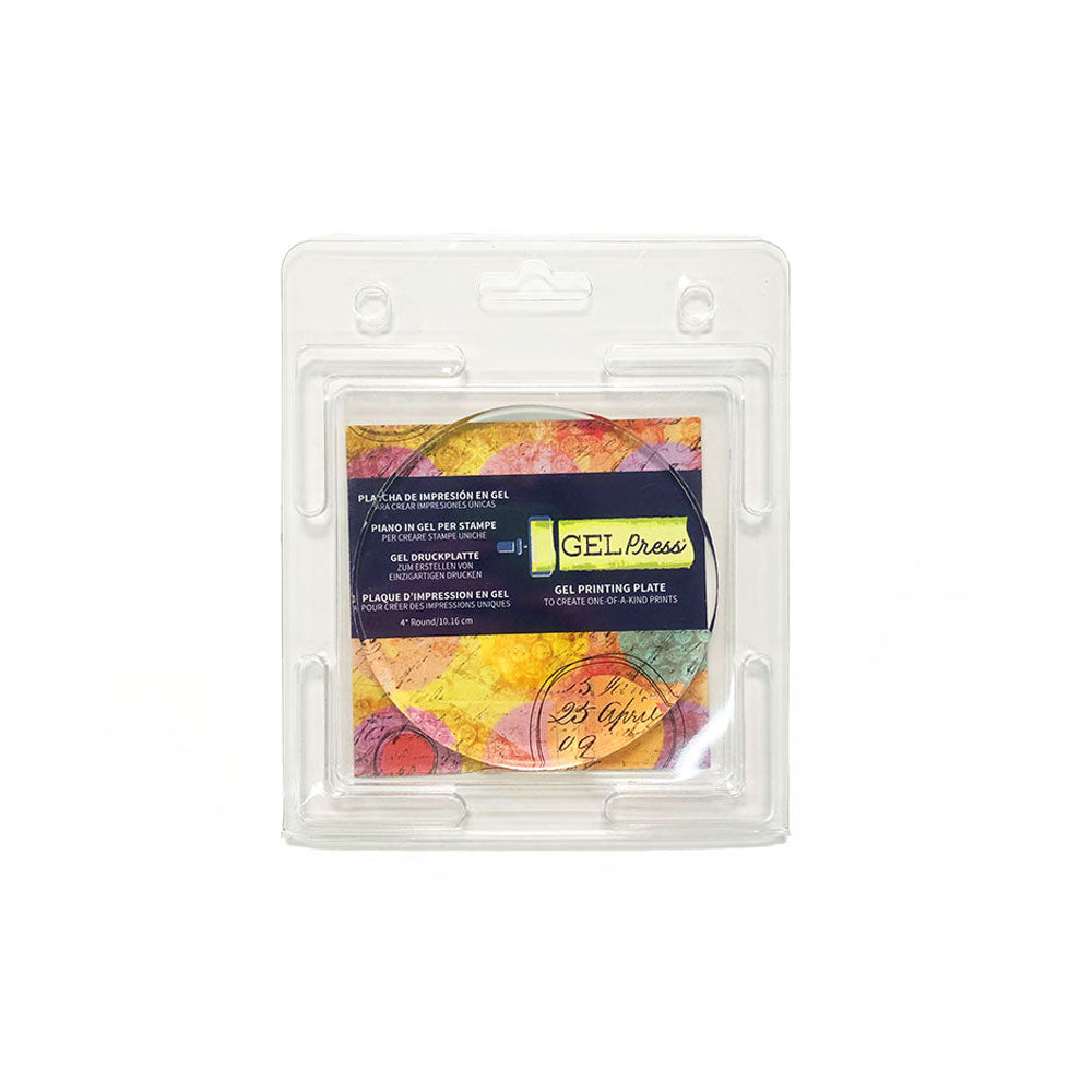 Gel Press Mono Printing Plate Round 4 inch educational supplies
