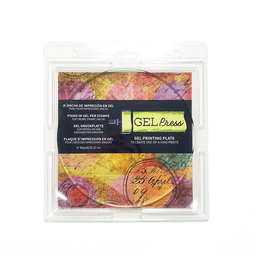 Gel Press Mono Printing Plate Round 8 inch educational supplies