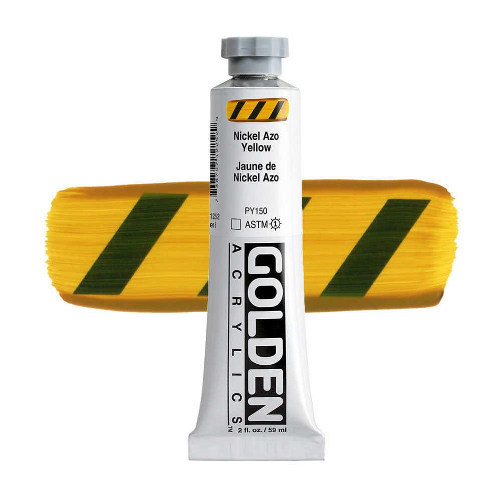 Golden Heavy Body Acrylic 59mL Series 6 Nickel Azo Yellow Paint