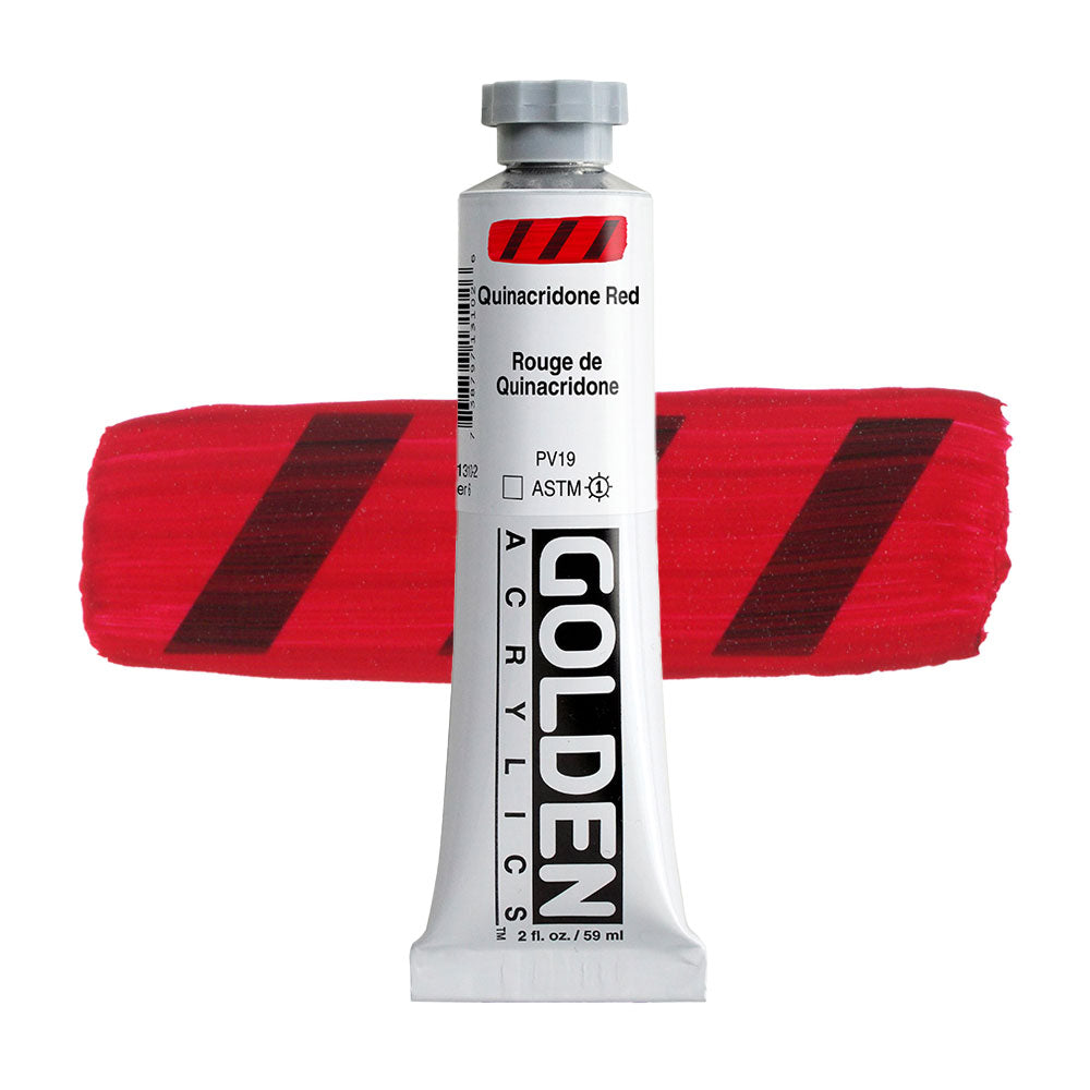 Golden Heavy Body Acrylic 59mL Series 6 Quinacrisdone Red Paint