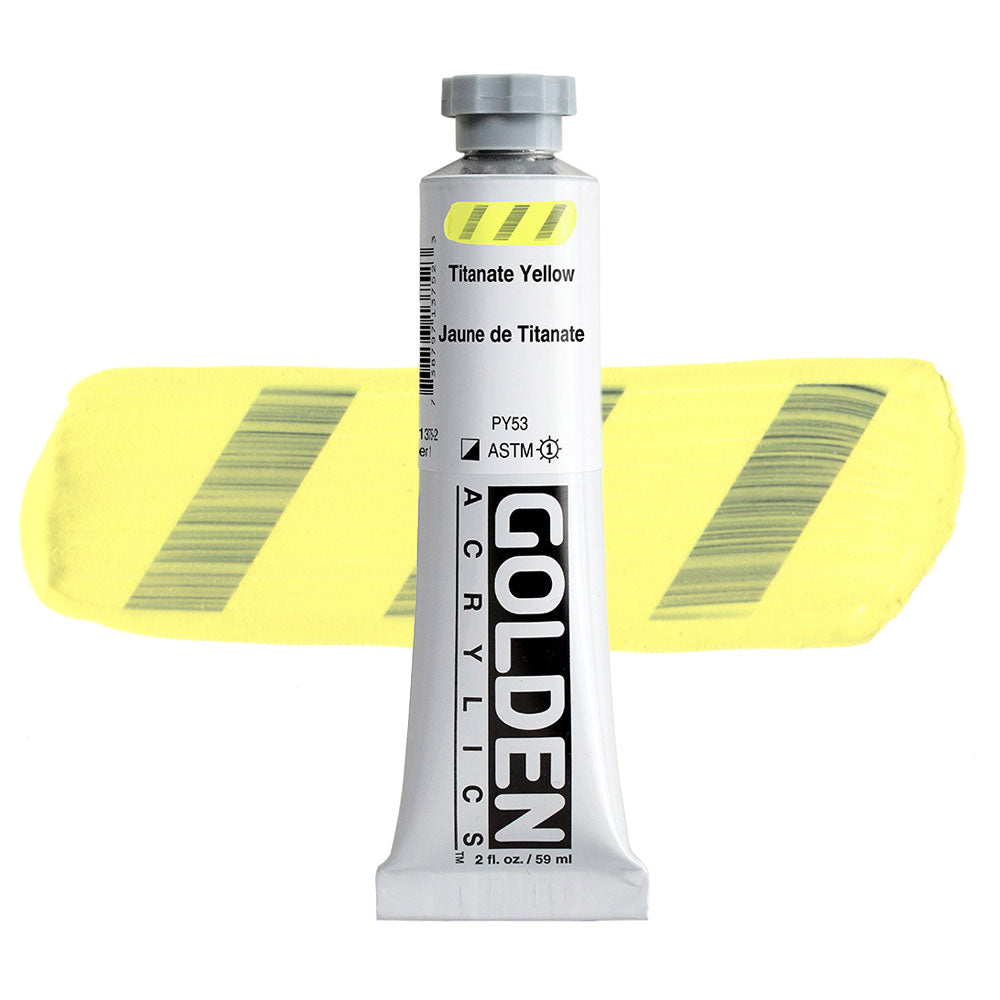 Golden Heavy Body 59mL Series 1 Titanate Yellow Tube Melbourne