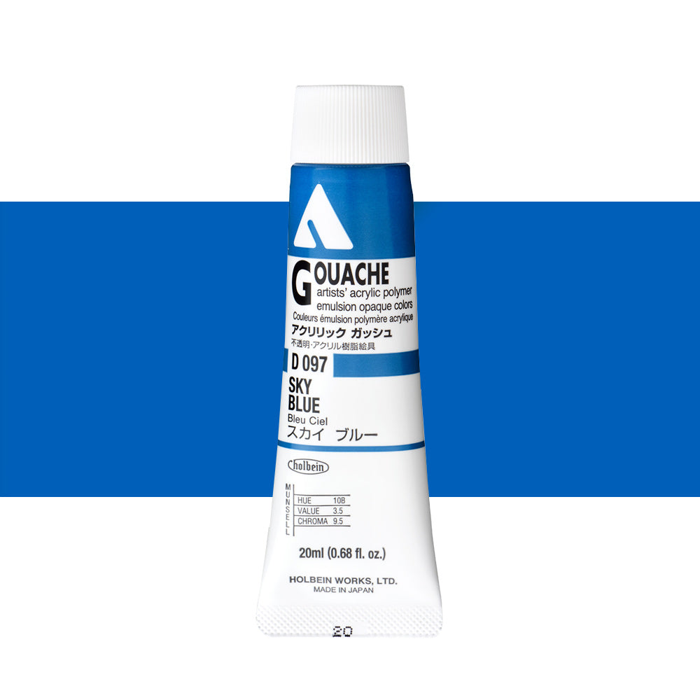 Holbein / Acryla Gouache / Sky Blue D097