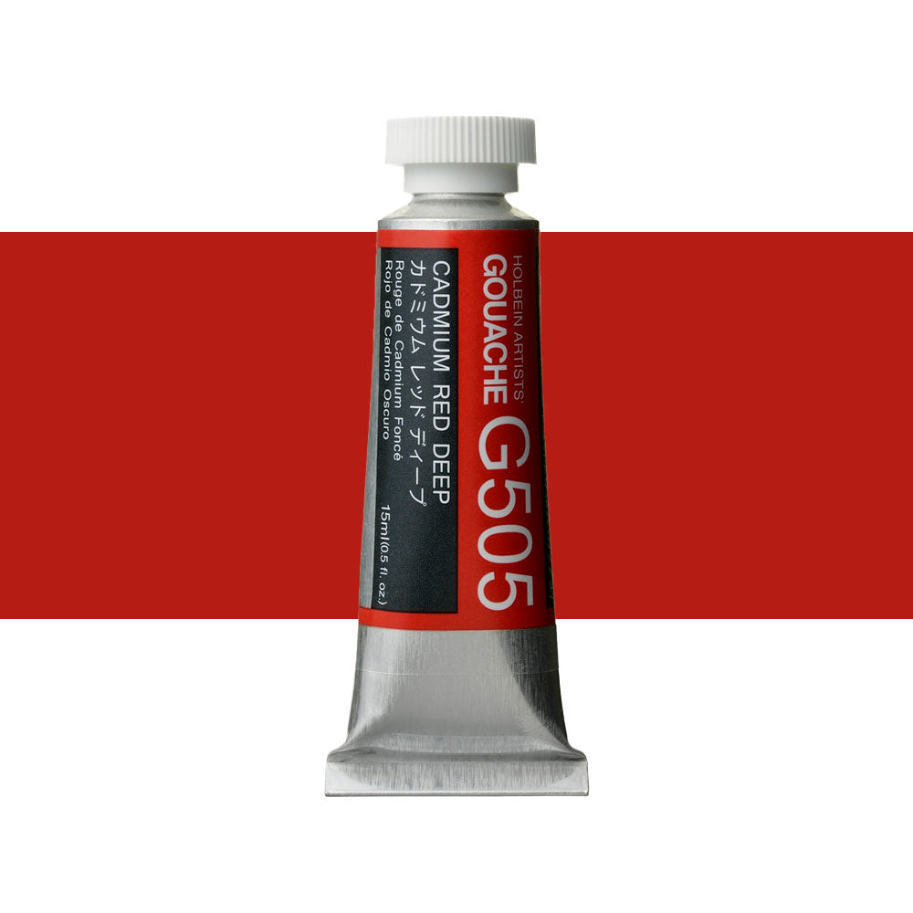 Holbein Artists’ Designer Gouache Cadmium Red Deep 15mL tube Melbourne Artists Supplies