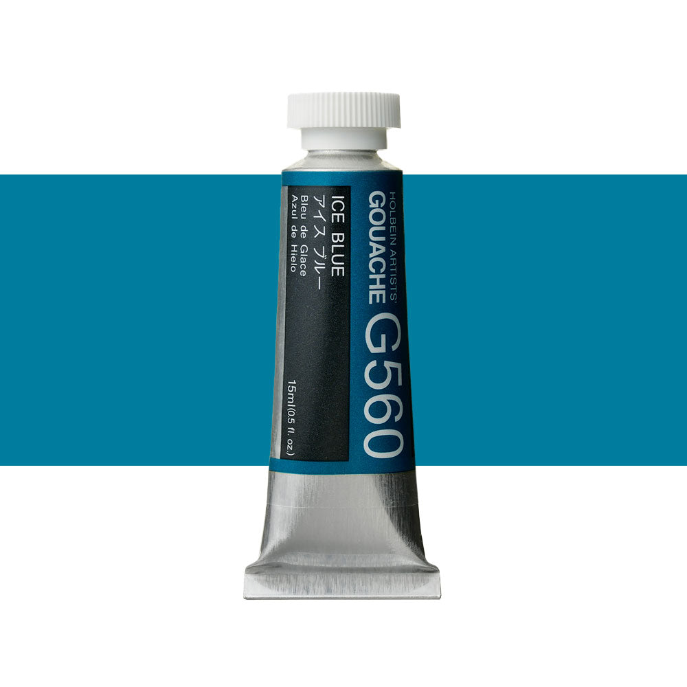 Holbein Artists’ Designer Gouache Ice Blue 15mL tube