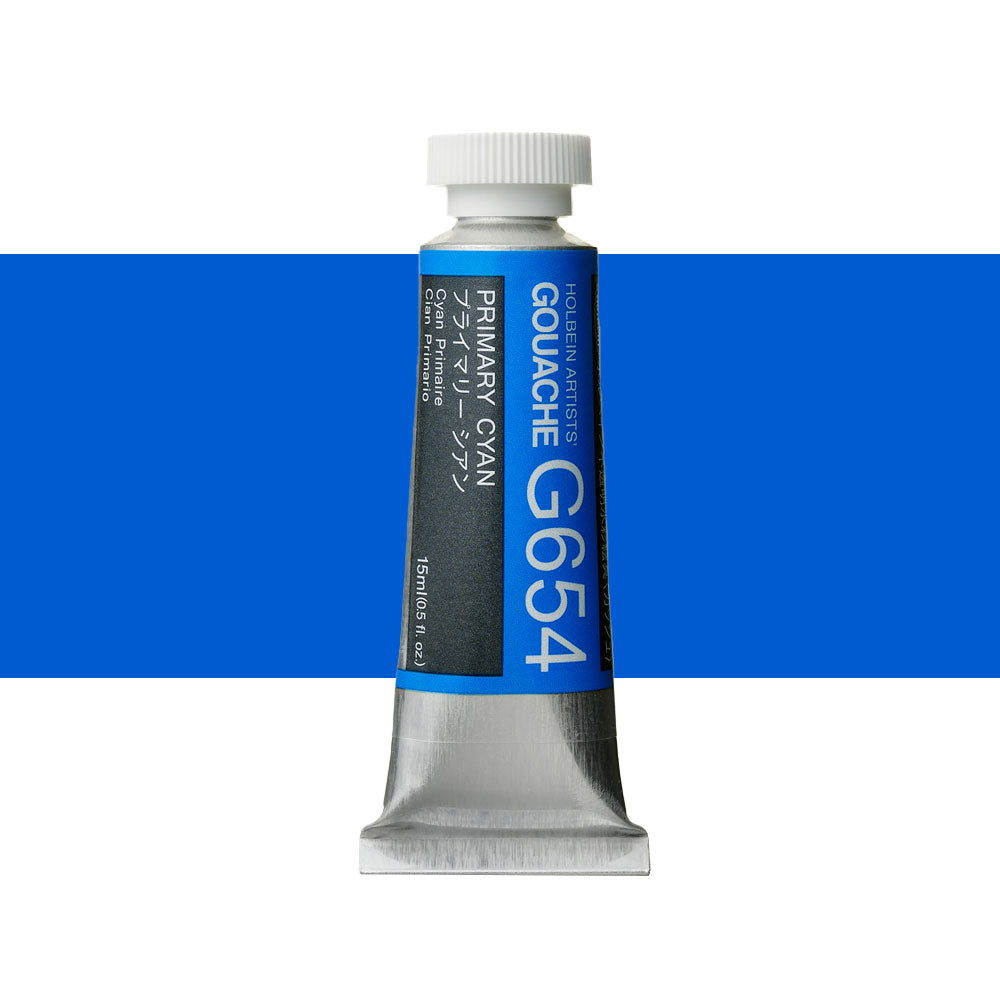 Holbein Artists’ Designer Gouache Primary Blue 15mL tube