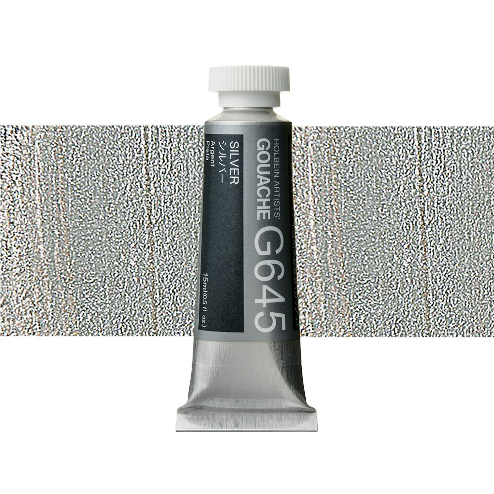 Holbein Artists’ Designer Gouache Silver 15mL tube