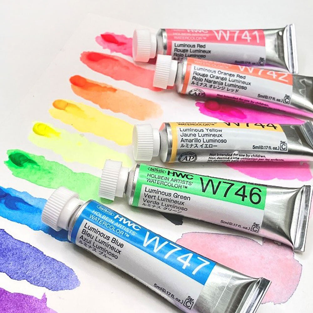 Holbein Luminous Watercolour Set of 12 x 5mL