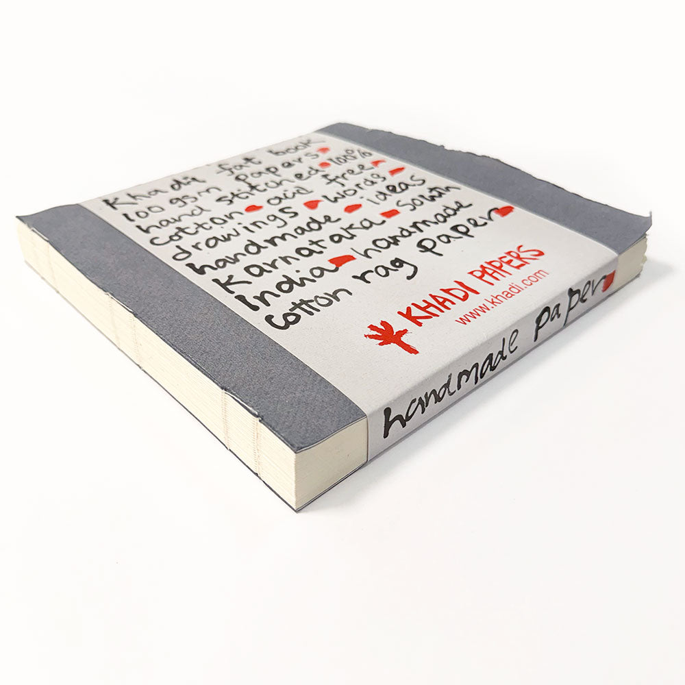 Khadi Handmade Paper Fat Book 100gsm 21x21cm – Melbourne Artists' Supplies
