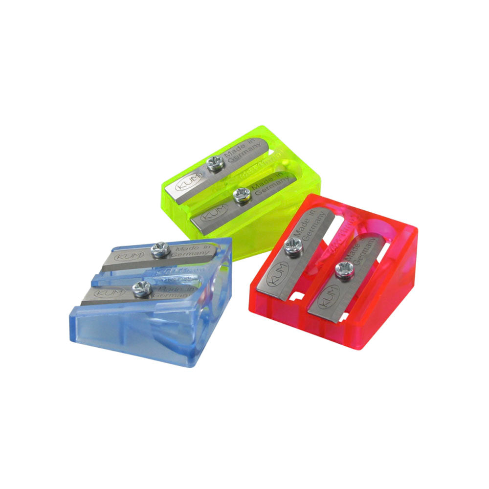 KUM Plastic Double Hole Pencil Sharpener 410KF