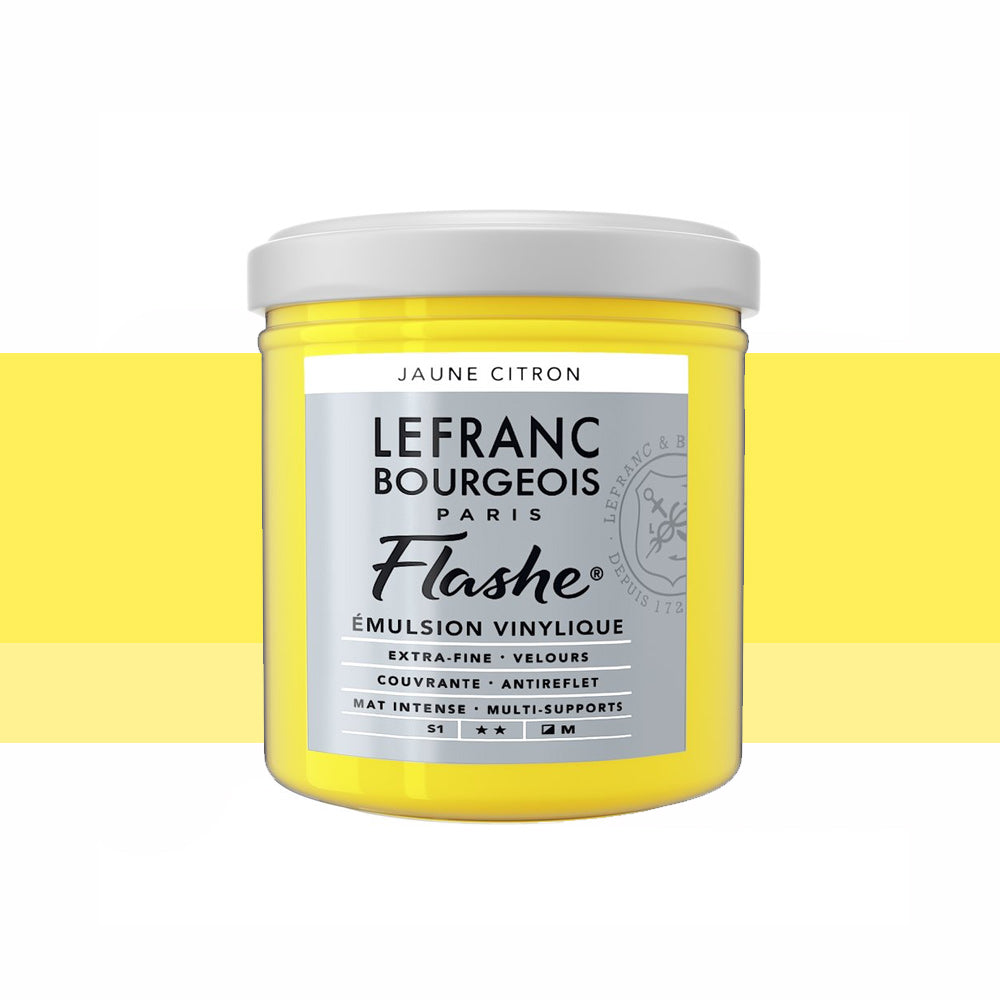 Lefranc & Bourgeois Flashe Vinyl 125mL Lemon Yellow Jaune Citron Series 1