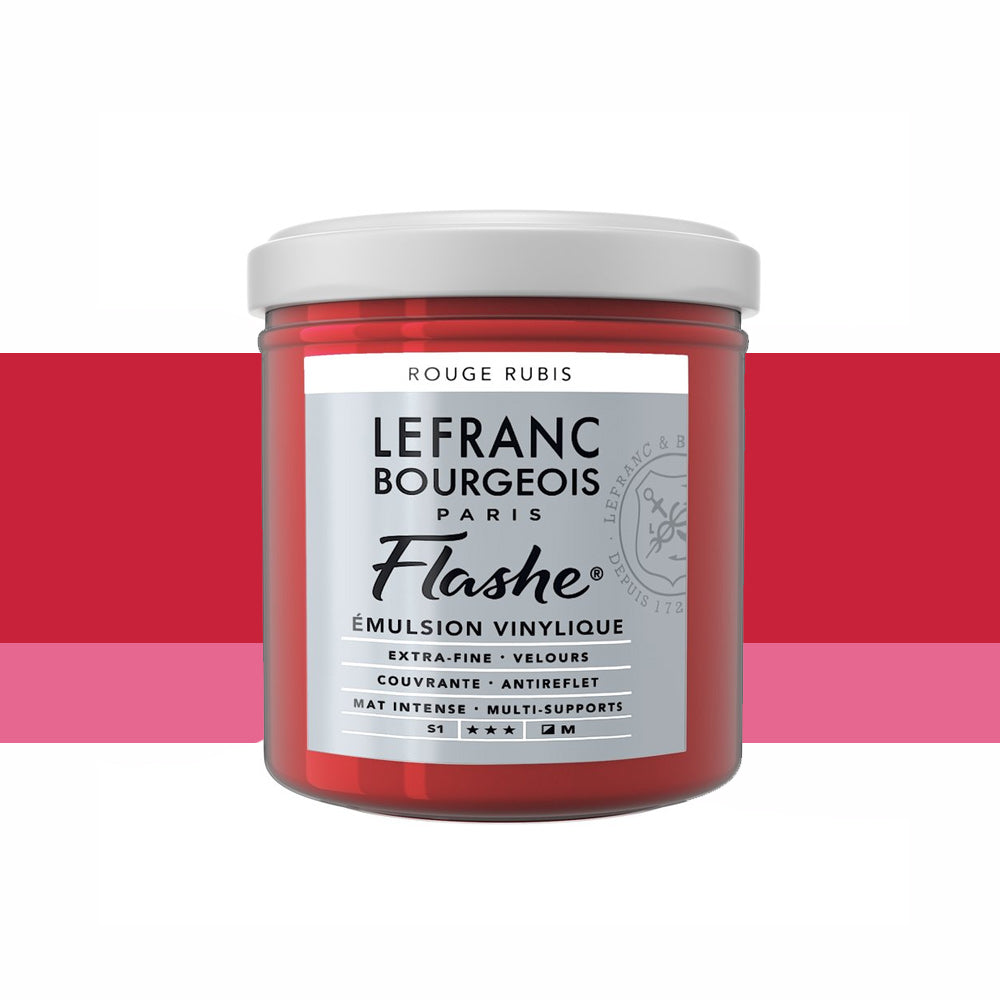 Lefranc & Bourgeois Flashe Vinyl 125mL Ruby Red Rouge Rubis Series 1