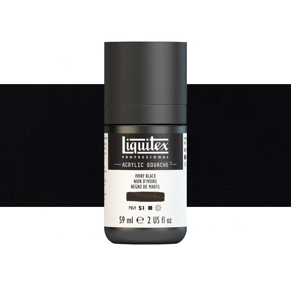 Liquitex Acrylic Gouache 59mL Ivory Black Series 1