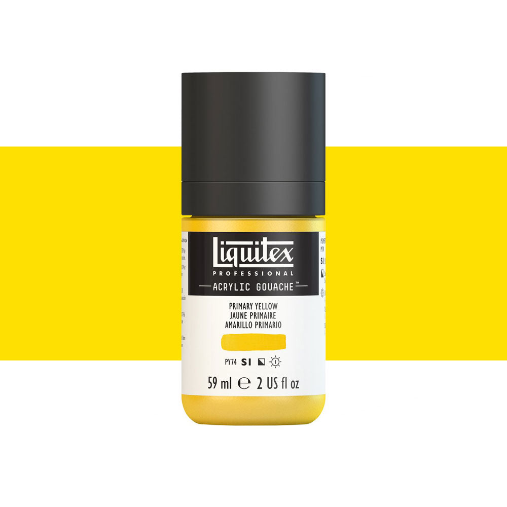 Liquitex Acrylic Gouache 59mL Primary yellow Series 1 - Melbourne Artists' Supplies