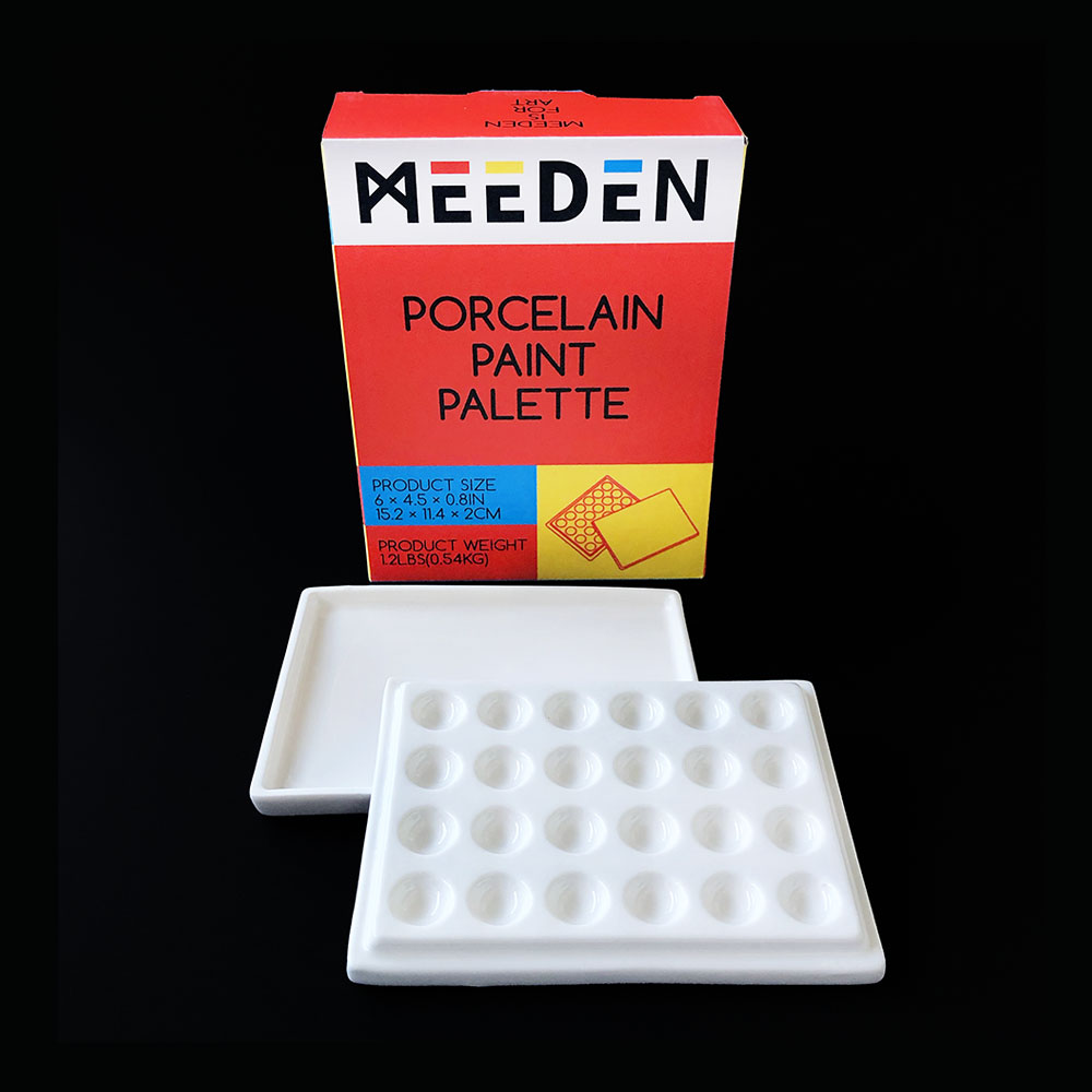 Meeden Porcelain Palette 24 Well with Lid 152x114x20mm
