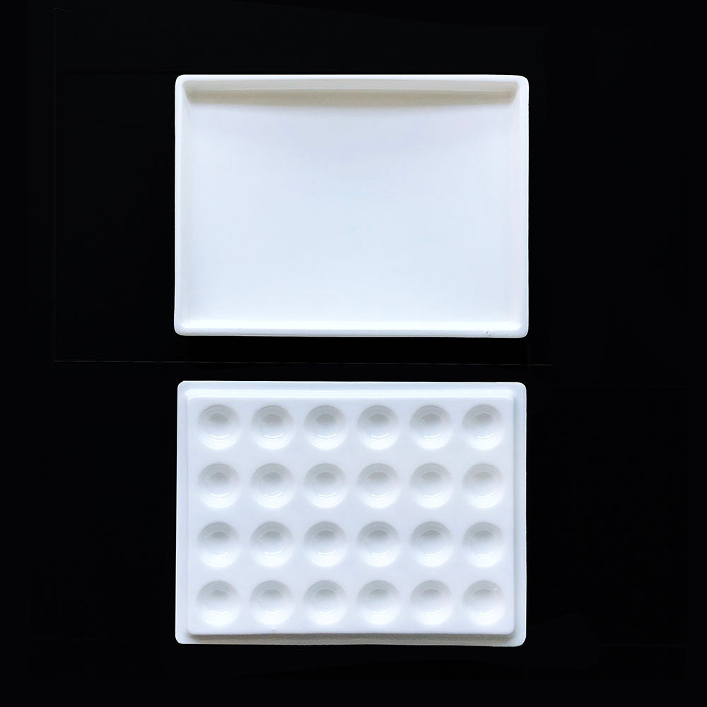 Meeden Porcelain Palette 24 Well with Lid 152x114x20mm