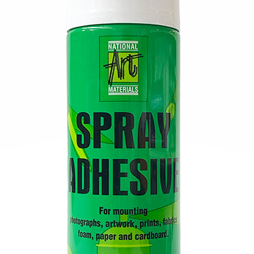<strong>NAM Spray Adhesive 350g</strong> for mounting photographs, artwork, prints, fabrics, foam, paper and cardboard.