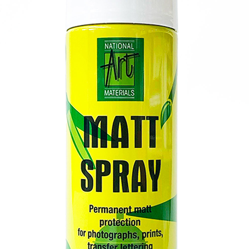 NAM Matt Varnish Spray 400g Matt protection for photographs, prints, tranfer lettering and artwork