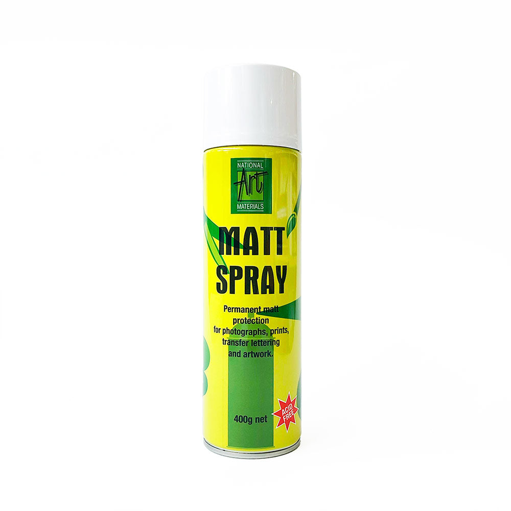 NAM Matt Varnish Spray 400g Matt protection for photographs, prints, tranfer lettering and artwork