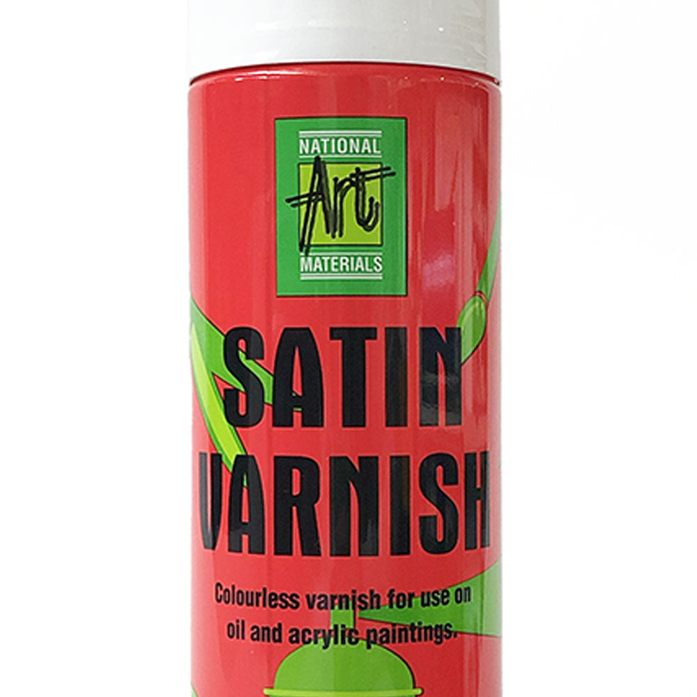 NAM Satin Varnish Spray 400g for onto Oil and Acrylic paintings