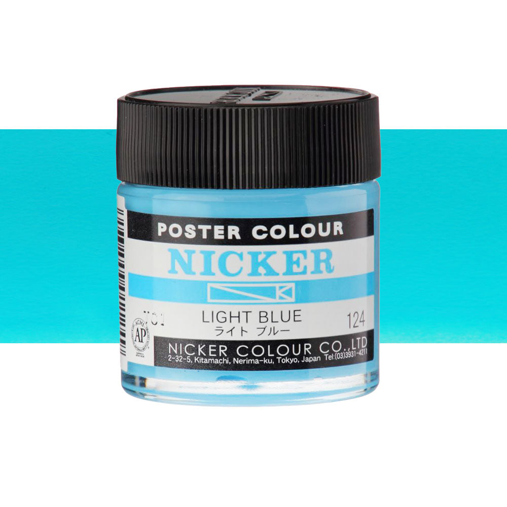 Nicker Poster Colour 40mL Light Blue Art Supplies