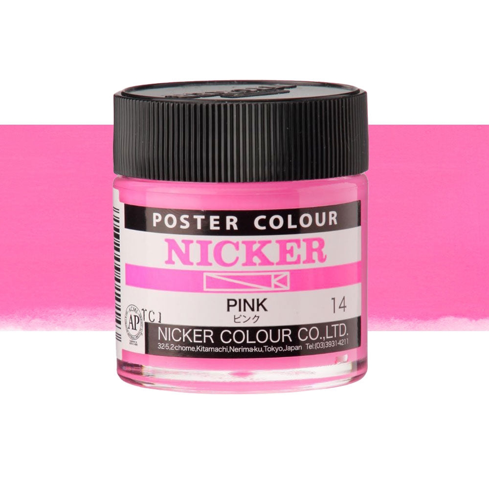 Nicker Poster Colour 40mL Pink - Melbourne Artists Supplies