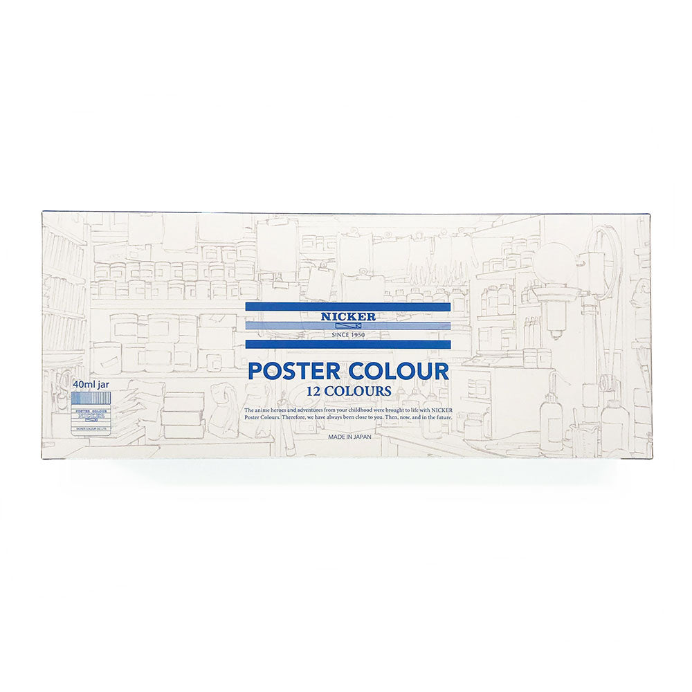 Nicker Poster Colour Set of 12 Colours