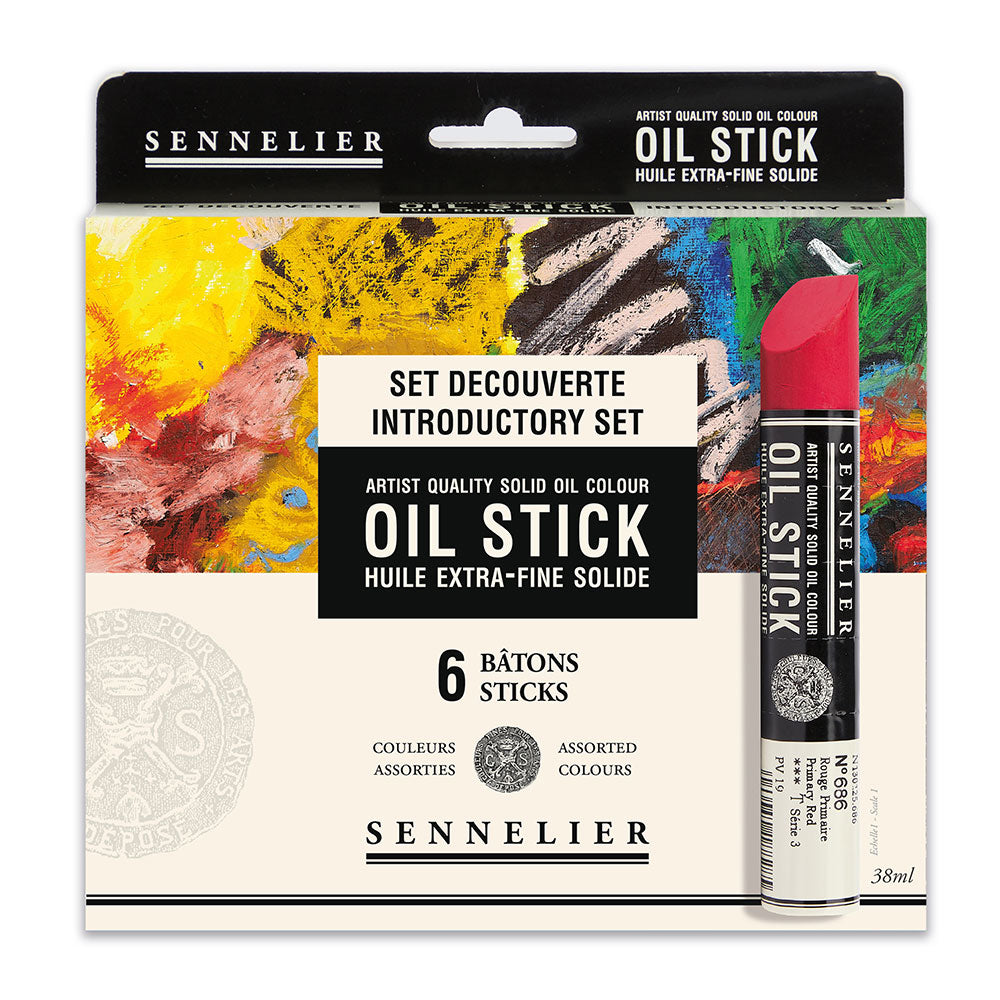 Sennelier Oil Sticks 38mL Set of 6 Introductory