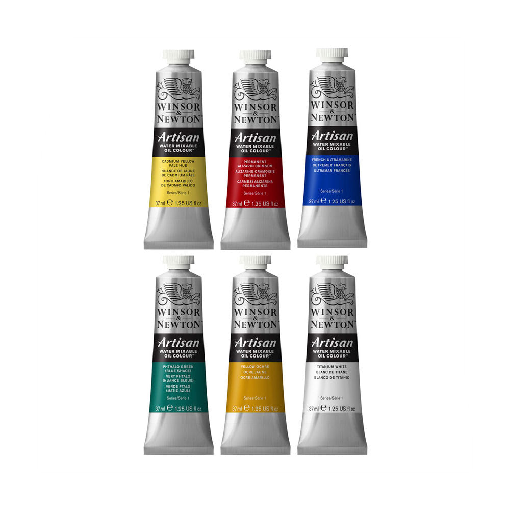 Winsor & Newton Artisan Beginners Set of 6 x 37mL - Melbourne Artists' Supplies - Water Mixable Oils
