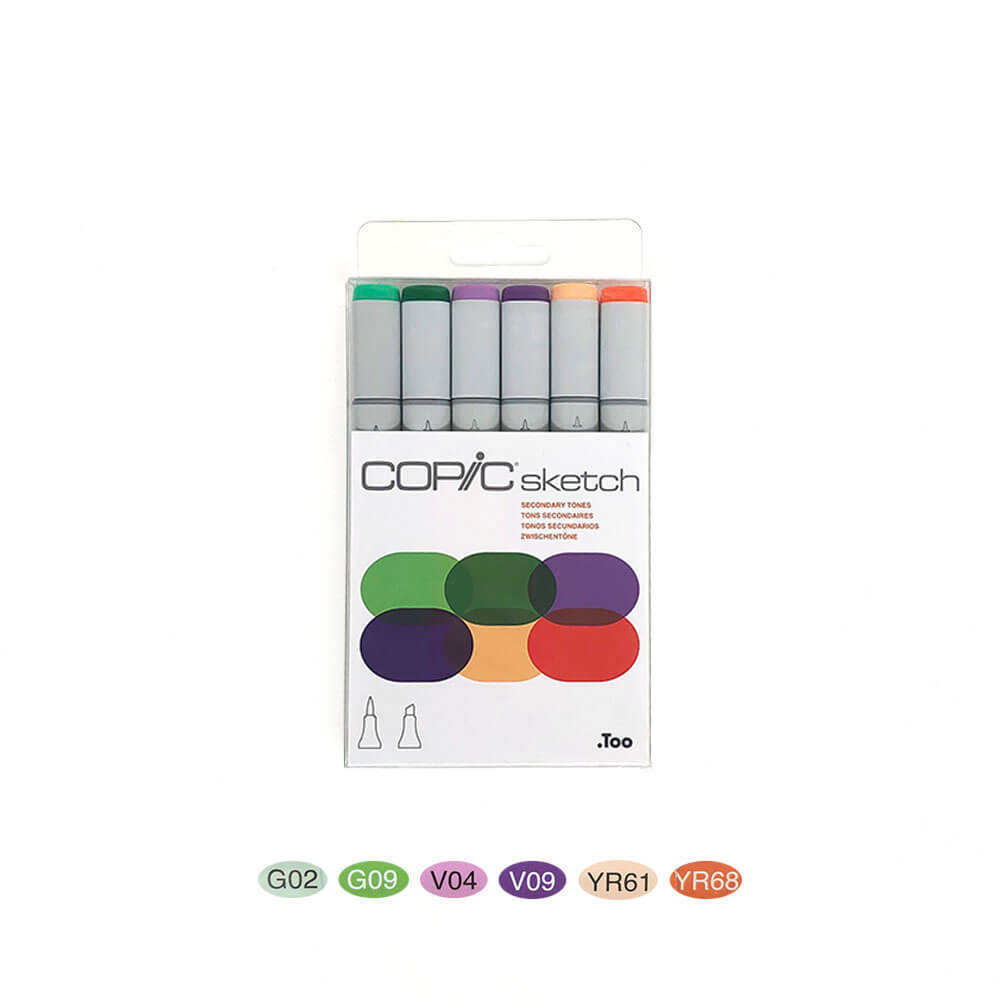 Copic Sketch Markers Portrait Tones Set of 6 — Wallack's Art Supplies &  Framing