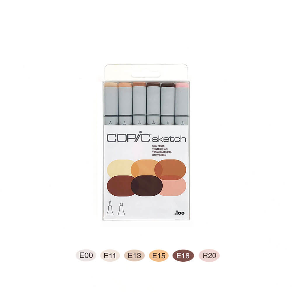 Copic Sketch Set Skin Tones