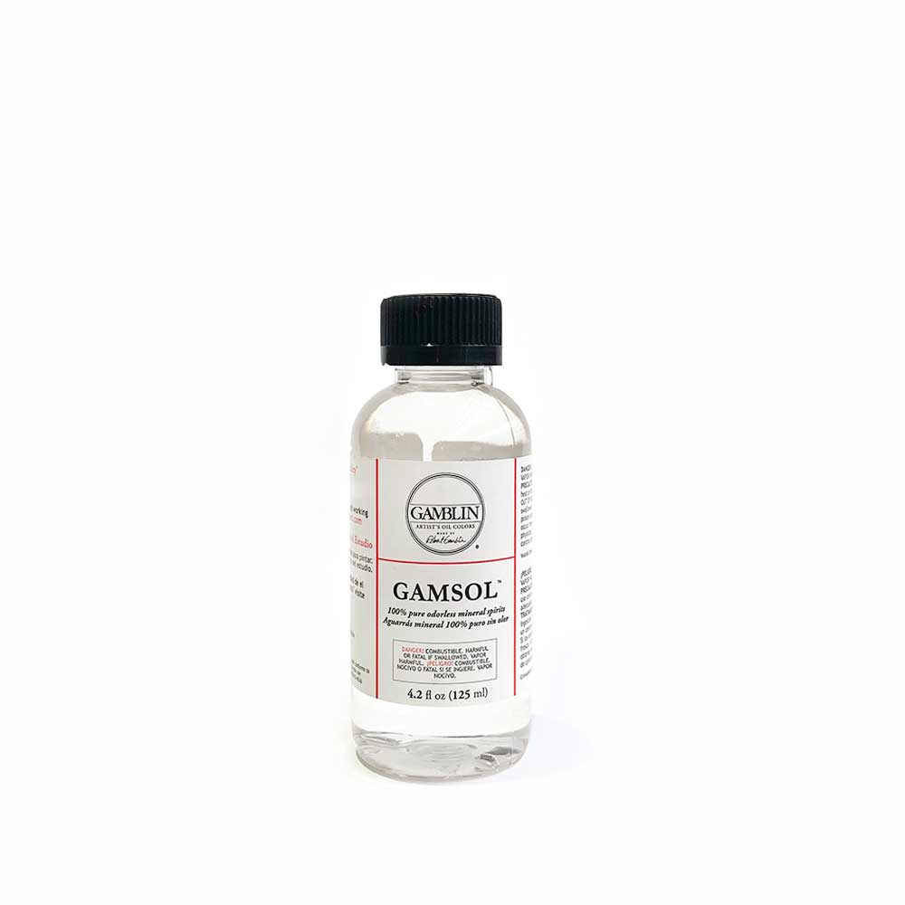 Gamblin Gamsol Odorless Mineral Spirits Bottle - 4.2 fl oz bottle