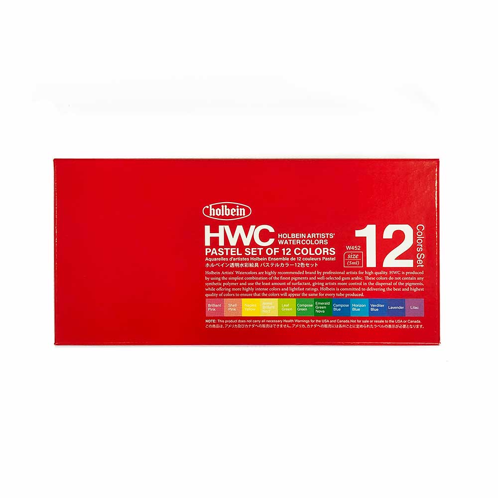 Holbein Pastels Watercolour Set 12 x 5mL
