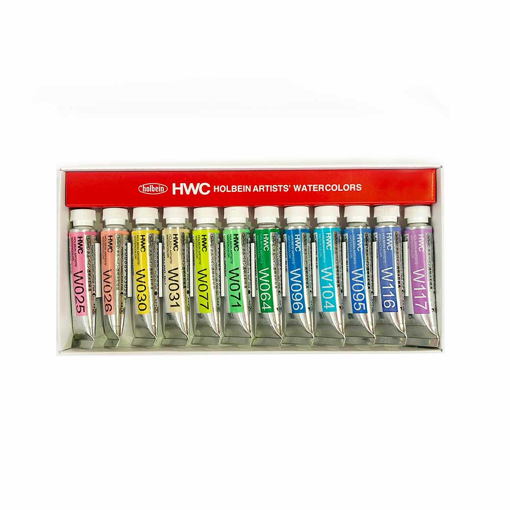 Holbein Pastels Watercolour Set 12 x 5mL