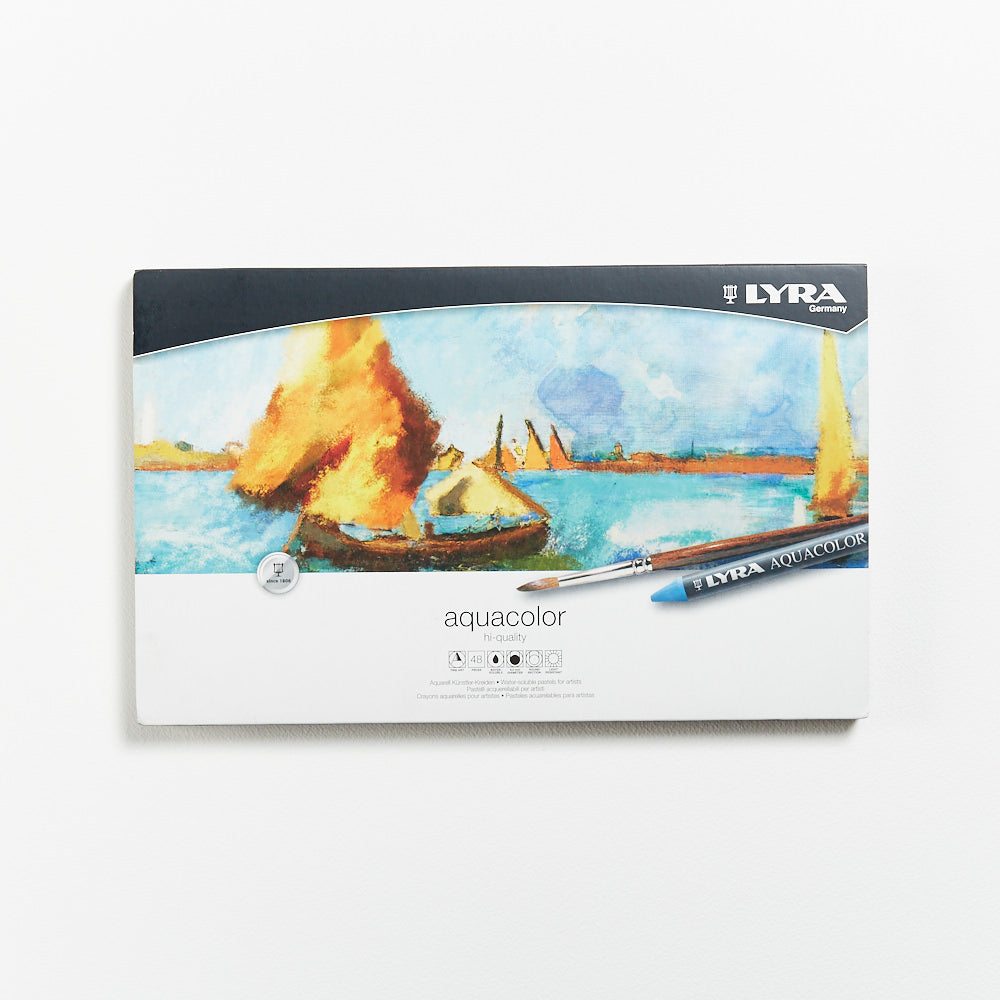 Lyra Aquacolor Water Soluble Crayons Tin of 48 Cover image