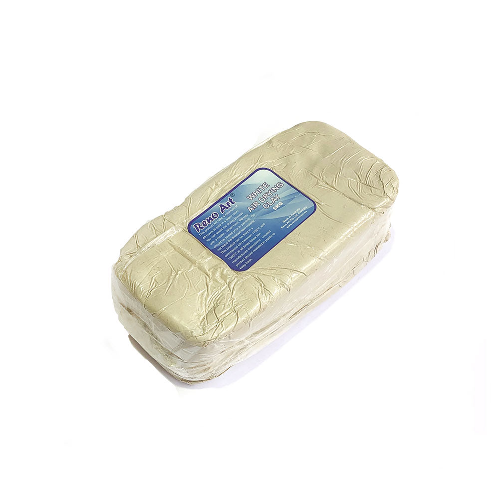Reno Air Dry Clay 5kg Earthenware/White