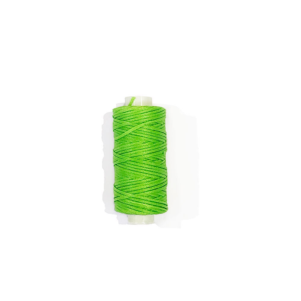 Waxed Braided Cord 25YD Green bookbinding thread 